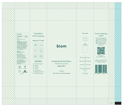 Biom02 Bergamot Bloom (sanitising alcohol wipes)